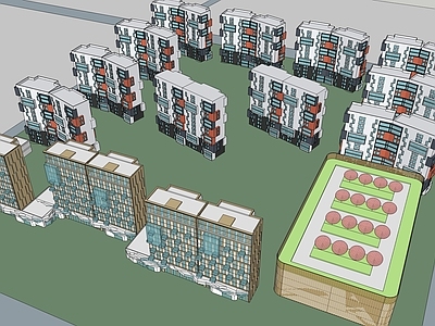 现代小区建筑 小区建筑