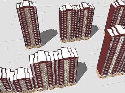 现代小区建筑 小区建筑