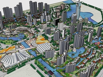 现代小区建筑 小区建筑
