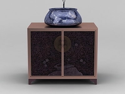 现代其他厨卫 现代新中式洗手台