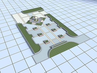 现代其他景观小品 公园广场