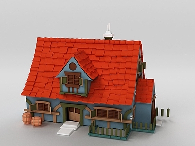 现代办公大厅 游戏场景Q版小房子