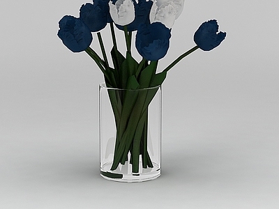 现代摆件组合 鲜花饰品
