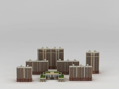 现代其他建筑外观 高档小区建筑楼