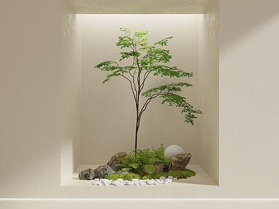 现代其他景观小品 景观小品 现代景观造景 庭院景观 庭院小品 景观树植物堆
