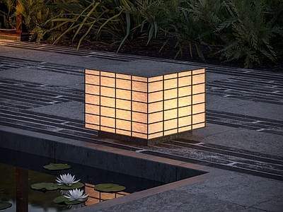 中古新中式草坪灯 庭院灯 景观灯 户外灯 草坪灯 庭院小品