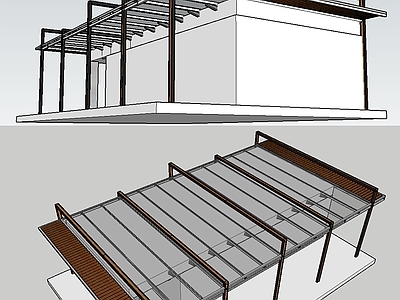 现代新中式小公建 屋顶