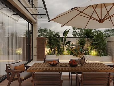 侘寂阳台 花园庭院 花池 菜地