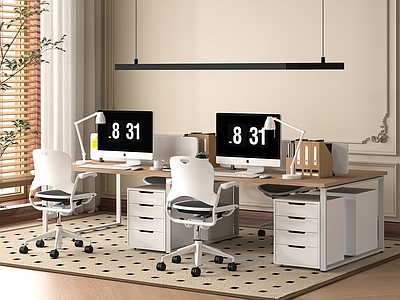 现代办公桌椅 职员工位 办公桌