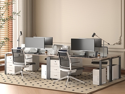 现代办公桌椅 办公桌 职员工位