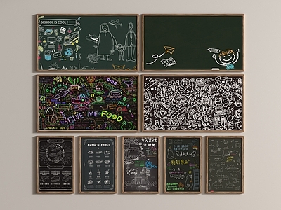 办公设备 现代黑板