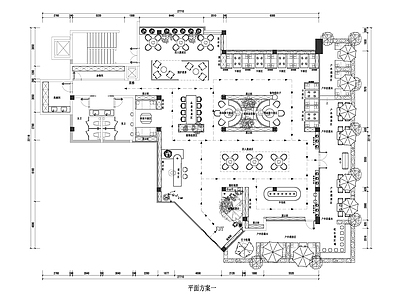新中式现代茶餐厅 茶餐厅 餐饮 餐厅 施工图