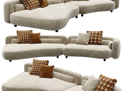 现代多人沙发 Minotti 现代多人沙发