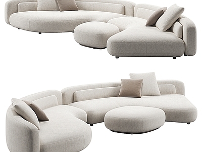 现代多人沙发 Minotti 现代多人沙发