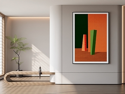 现代极简挂画 客厅挂画 玄关挂画 办公室挂画 女孩房挂画 包豪斯挂画