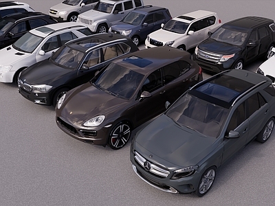 汽车 城市交通 保时捷 BBA 全V汽车组合
