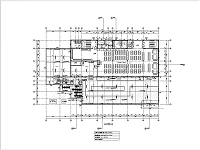 现代学校建筑 生活区食堂 施工图