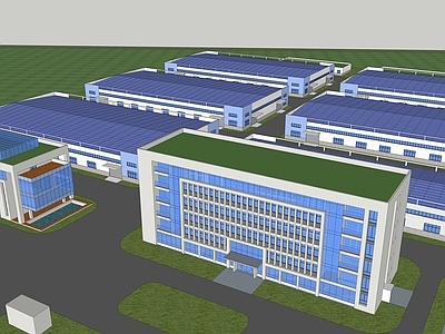 现代标准厂房 工业建筑