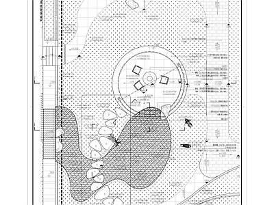 新中式中式屋顶花园 屋顶花园庭院 施工图