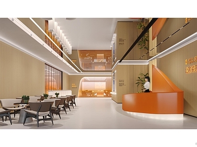 现代极简商场 居然智家 样板间设计 工作室设计 前台设计 施工图