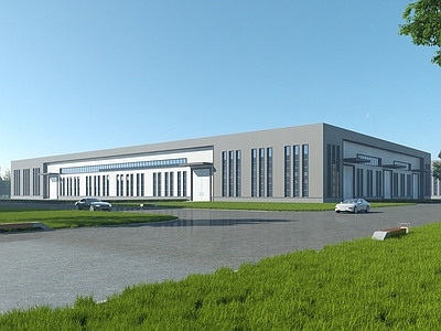 现代新中式厂房 现代厂房 中式厂房