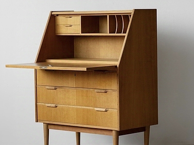 中古侘寂斗柜 中古梳状台 小众复古家具 丹麦梳状台 实木家具