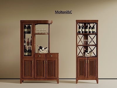 中古酒柜 中古风酒柜 实木酒柜组合