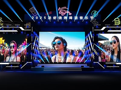现代其他舞台 2025龙虾烧烤 舞台