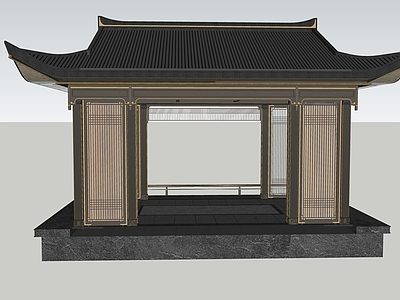 新中式轻奢其他景观小品 亭子