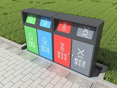 其他公用器材 道路设施 垃圾箱 垃圾桶