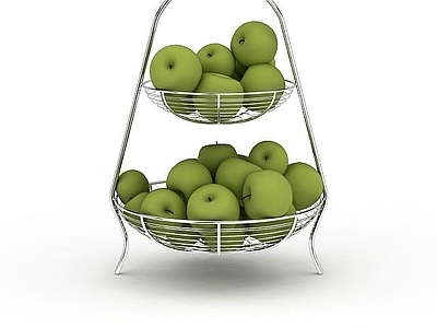 现代双层水果篮