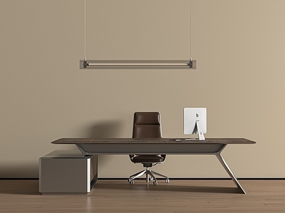 现代办公桌椅 现代极简办公桌 现代风组合 合极简风组合