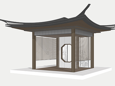 现代亭子 新中式景观亭 景观亭 宋代美学 亭子 中式