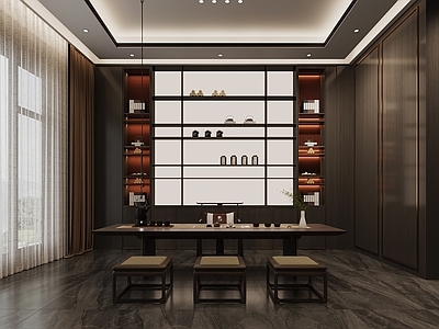新中式意式包厢 新中式餐厅包间茶 会所包厢 餐厅包厢 酒店包厢