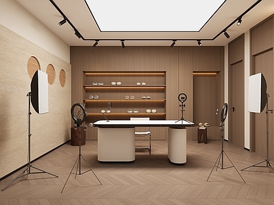 侘寂直播间 侘寂风直播间 直播室