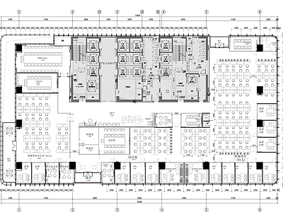 其他办公空间 项目部办公室平面 项目部设计平面图 施工部设计平面图 施工图