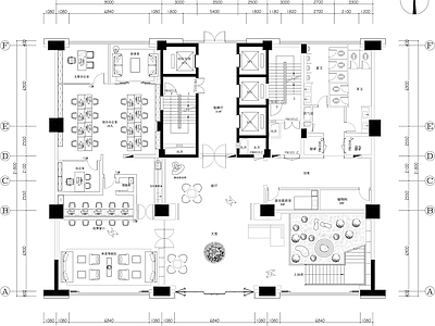 其他办公空间 金融办公室平面图 综合办公室平面图 金融公司平面图 施工图