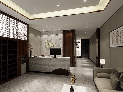 新中式中式其他休闲娱乐空间 足浴店 新中式店面 足疗店