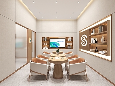 现代银行 民生银行贵宾区 接待室