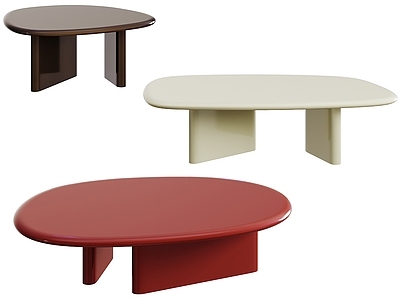 现代极简几类组合 Porada茶几 茶几组合 异性茶几