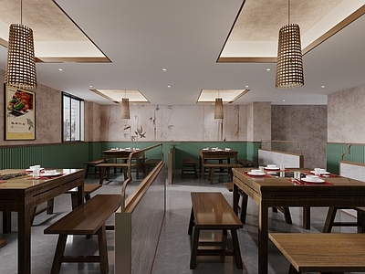 现代新中式火锅店 火锅店