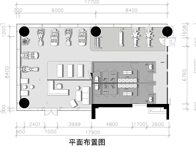 现代健身房 健身房设计平面图 休闲健身馆平面图 健身活动室平面图 施工图