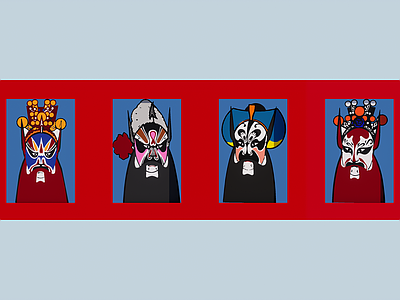 现代中式艺术装置 脸谱 室内艺术装置 墙面雕塑 室内挂画 脸谱挂画