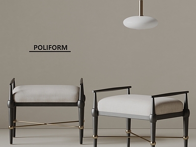 现代沙发凳 poliform 现代沙发凳 凳子 鞋凳 吊灯
