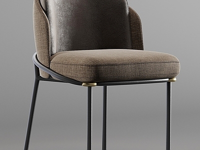 现代其他椅子 Minotti 布料 皮革 椅子 金属