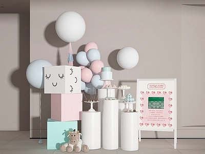 现代橱窗 美陈 橱窗 气球 节日美陈 活动美陈