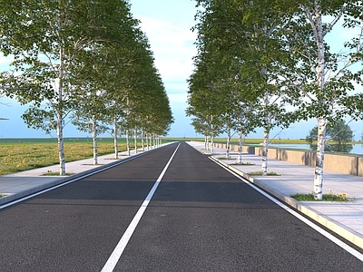 现代其他景观 乡村道路