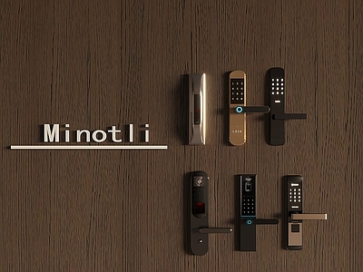 锁 钥匙 指纹锁密码锁门锁 智能电子锁门把手