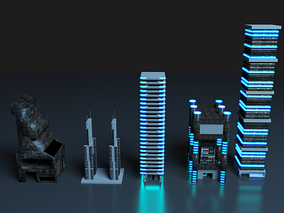 现代其他公共建筑 星际都市 科幻建筑 未来建筑