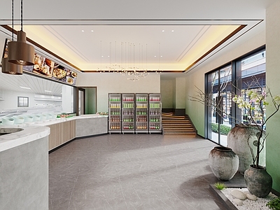 现代新中式火锅店 火锅店